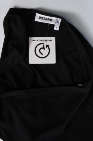 Γυναικείο αμάνικο μπλουζάκι Weekday, Μέγεθος L, Χρώμα Μαύρο, Τιμή 6,38 €