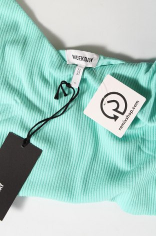 Γυναικείο αμάνικο μπλουζάκι Weekday, Μέγεθος L, Χρώμα Μπλέ, Τιμή 6,82 €