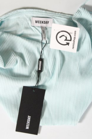 Γυναικείο αμάνικο μπλουζάκι Weekday, Μέγεθος M, Χρώμα Μπλέ, Τιμή 1,62 €