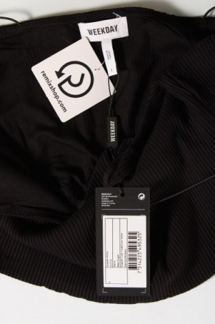 Γυναικείο αμάνικο μπλουζάκι Weekday, Μέγεθος L, Χρώμα Μαύρο, Τιμή 6,06 €