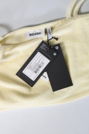 Γυναικείο αμάνικο μπλουζάκι Weekday, Μέγεθος S, Χρώμα  Μπέζ, Τιμή 10,82 €