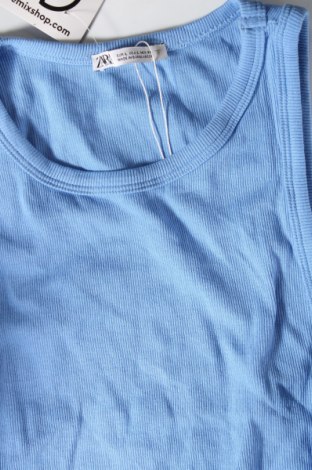 Tricou de damă Zara, Mărime L, Culoare Albastru, Preț 29,61 Lei