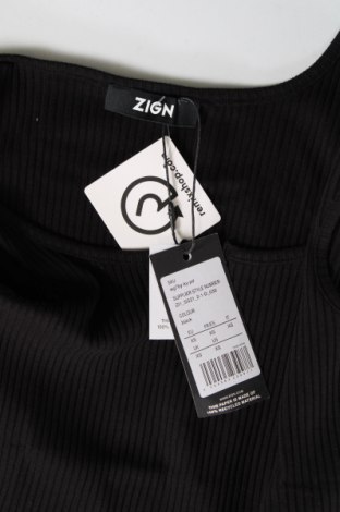 Tricou de damă Zign, Mărime XS, Culoare Negru, Preț 9,54 Lei
