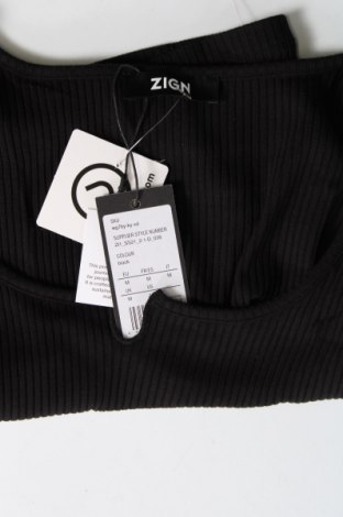 Γυναικείο αμάνικο μπλουζάκι Zign, Μέγεθος M, Χρώμα Μαύρο, Τιμή 6,58 €