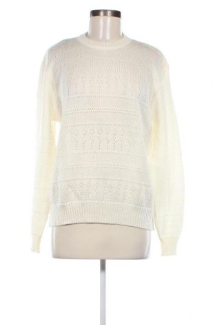 Дамски пуловер, Размер L, Цвят Бял, Цена 8,41 лв.