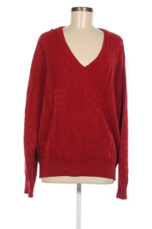 Дамски пуловер, Размер XXL, Цвят Червен, Цена 16,53 лв.
