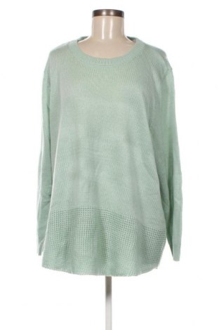 Дамски пуловер, Размер 3XL, Цвят Зелен, Цена 25,81 лв.