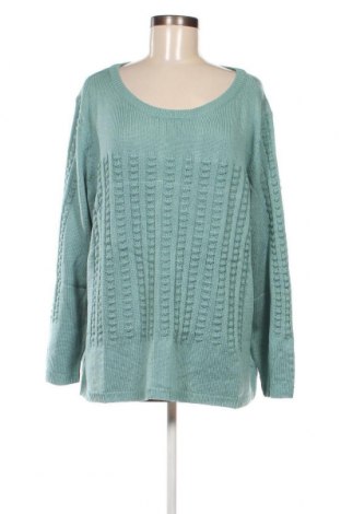 Γυναικείο πουλόβερ, Μέγεθος 3XL, Χρώμα Πράσινο, Τιμή 6,28 €