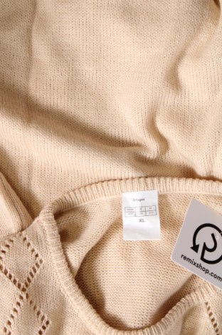 Дамски пуловер, Размер 3XL, Цвят Бежов, Цена 26,39 лв.