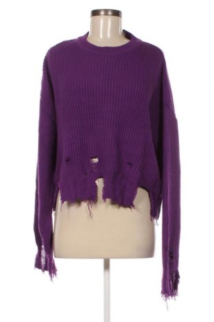 Дамски пуловер, Размер L, Цвят Лилав, Цена 11,02 лв.