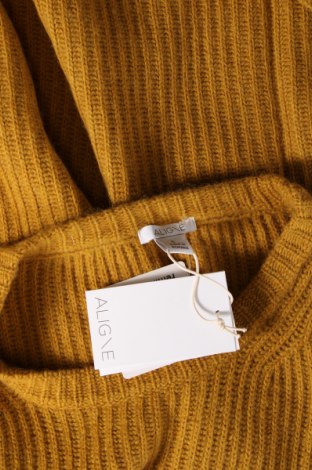 Дамски пуловер Aligne, Размер L, Цвят Жълт, Цена 54,12 лв.