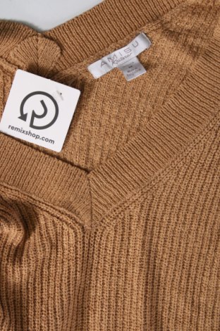 Дамски пуловер Amisu, Размер L, Цвят Бежов, Цена 13,05 лв.