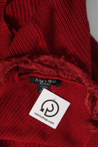 Дамски пуловер Amisu, Размер XS, Цвят Червен, Цена 13,92 лв.