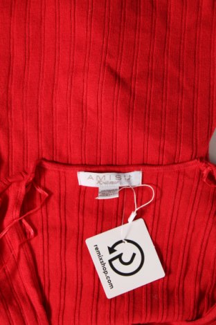 Дамски пуловер Amisu, Размер S, Цвят Червен, Цена 11,89 лв.