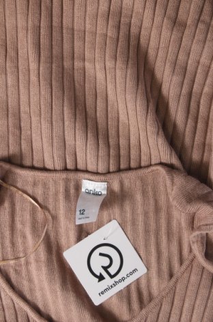 Дамски пуловер Anko, Размер M, Цвят Бежов, Цена 6,38 лв.
