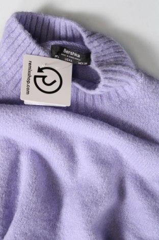 Дамски пуловер Bershka, Размер L, Цвят Лилав, Цена 11,02 лв.