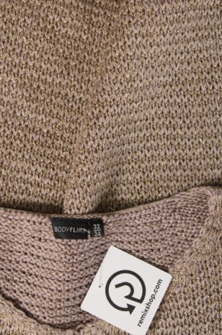 Дамски пуловер Body Flirt, Размер XXS, Цвят Бежов, Цена 13,05 лв.