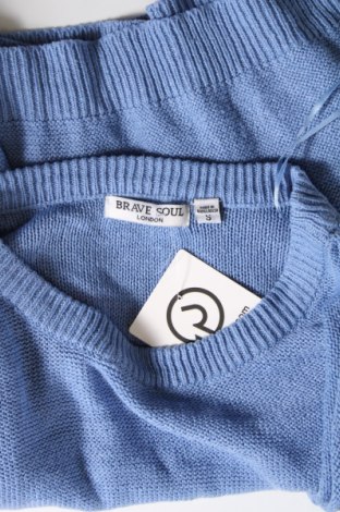 Γυναικείο πουλόβερ Brave Soul, Μέγεθος S, Χρώμα Μπλέ, Τιμή 3,25 €