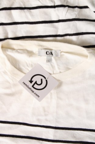 Γυναικείο πουλόβερ C&A, Μέγεθος L, Χρώμα Λευκό, Τιμή 17,94 €