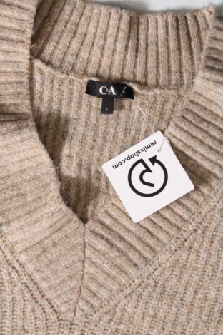 Дамски пуловер C&A, Размер L, Цвят Бежов, Цена 29,00 лв.