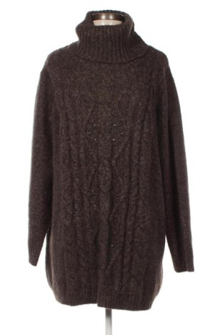 Γυναικείο πουλόβερ Canda, Μέγεθος 3XL, Χρώμα Καφέ, Τιμή 17,40 €