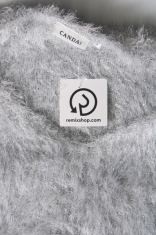 Γυναικείο πουλόβερ Canda, Μέγεθος M, Χρώμα Ασημί, Τιμή 4,49 €