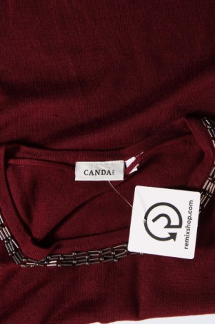 Дамски пуловер Canda, Размер M, Цвят Червен, Цена 29,00 лв.