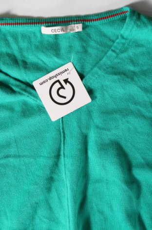 Дамски пуловер Cecil, Размер S, Цвят Зелен, Цена 41,00 лв.