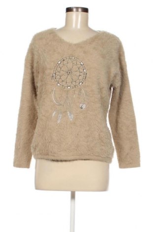 Дамски пуловер Ciminy, Размер M, Цвят Бежов, Цена 13,05 лв.