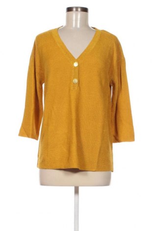Дамски пуловер Cortefiel, Размер M, Цвят Жълт, Цена 39,15 лв.