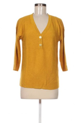Дамски пуловер Cortefiel, Размер S, Цвят Златист, Цена 20,88 лв.