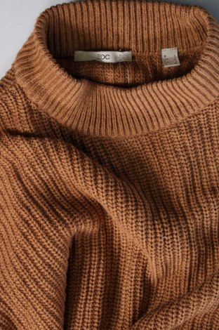 Damski sweter Edc By Esprit, Rozmiar L, Kolor Brązowy, Cena 33,59 zł