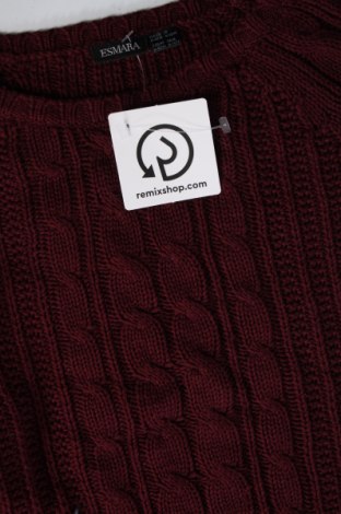 Дамски пуловер Esmara, Размер L, Цвят Червен, Цена 10,73 лв.