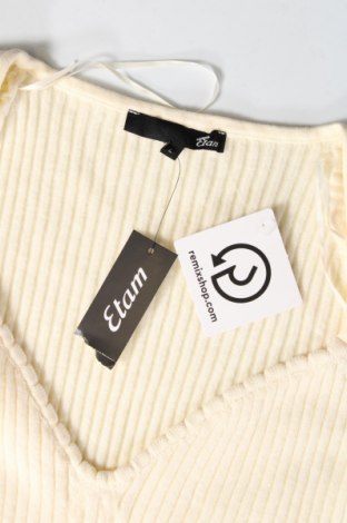 Дамски пуловер Etam, Размер L, Цвят Екрю, Цена 13,95 лв.