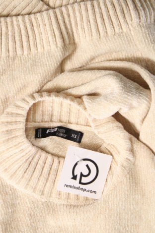 Дамски пуловер Fb Sister, Размер XS, Цвят Бежов, Цена 13,05 лв.