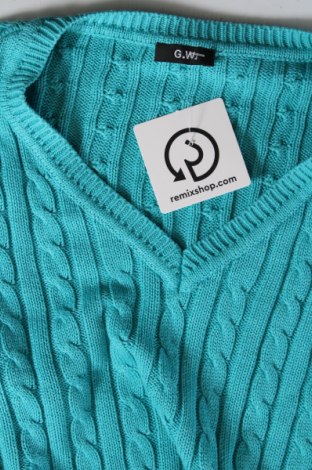 Дамски пуловер G.W., Размер M, Цвят Син, Цена 25,44 лв.