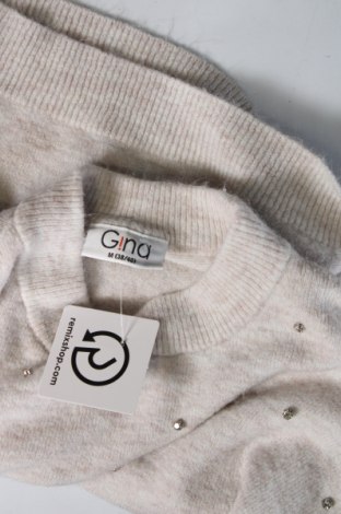 Дамски пуловер Gina, Размер M, Цвят Бежов, Цена 11,02 лв.