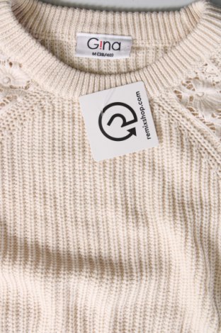 Дамски пуловер Gina, Размер M, Цвят Бежов, Цена 13,05 лв.
