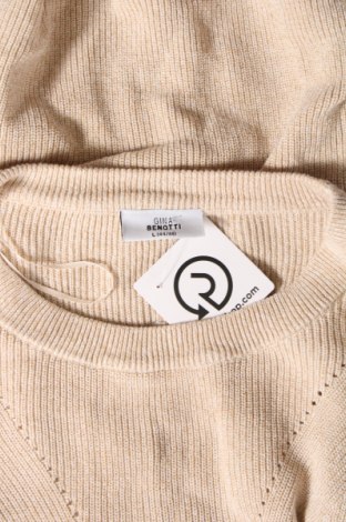 Дамски пуловер Gina Benotti, Размер L, Цвят Бежов, Цена 13,05 лв.