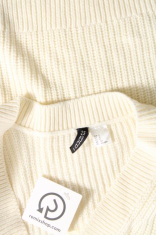 Дамски пуловер H&M Divided, Размер S, Цвят Бял, Цена 4,35 лв.