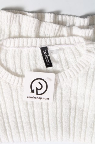 Дамски пуловер H&M Divided, Размер L, Цвят Бял, Цена 7,54 лв.