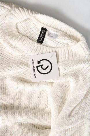 Дамски пуловер H&M Divided, Размер S, Цвят Бял, Цена 13,05 лв.
