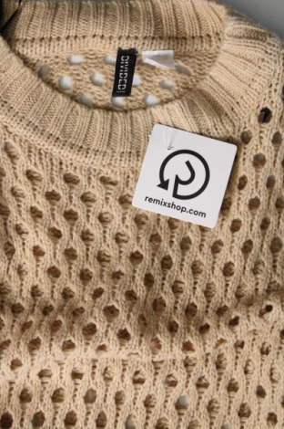 Дамски пуловер H&M Divided, Размер S, Цвят Бежов, Цена 10,44 лв.