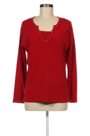 Дамски пуловер Hanna, Размер L, Цвят Червен, Цена 11,31 лв.