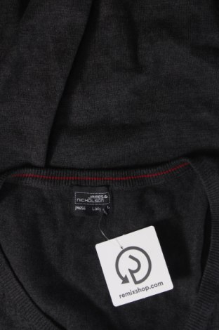 Дамски пуловер James & Nicholson, Размер L, Цвят Сив, Цена 5,80 лв.