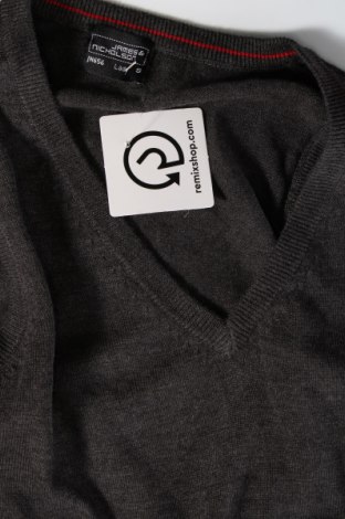 Дамски пуловер James & Nicholson, Размер S, Цвят Сив, Цена 4,35 лв.
