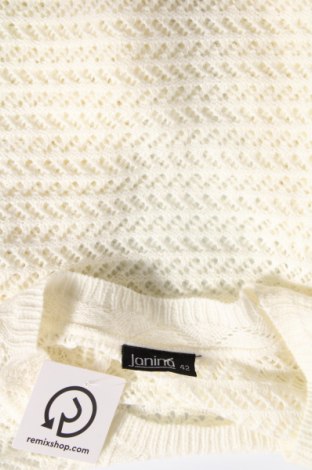 Дамски пуловер Janina, Размер L, Цвят Бял, Цена 4,35 лв.
