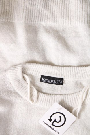 Γυναικείο πουλόβερ Janina, Μέγεθος L, Χρώμα Λευκό, Τιμή 7,18 €
