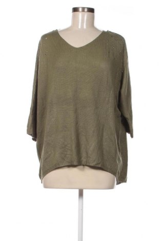 Γυναικείο πουλόβερ Jean Pascale, Μέγεθος L, Χρώμα Πράσινο, Τιμή 8,07 €