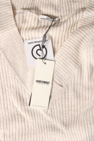 Γυναικείο πουλόβερ LOVE2WAIT, Μέγεθος S, Χρώμα  Μπέζ, Τιμή 20,18 €